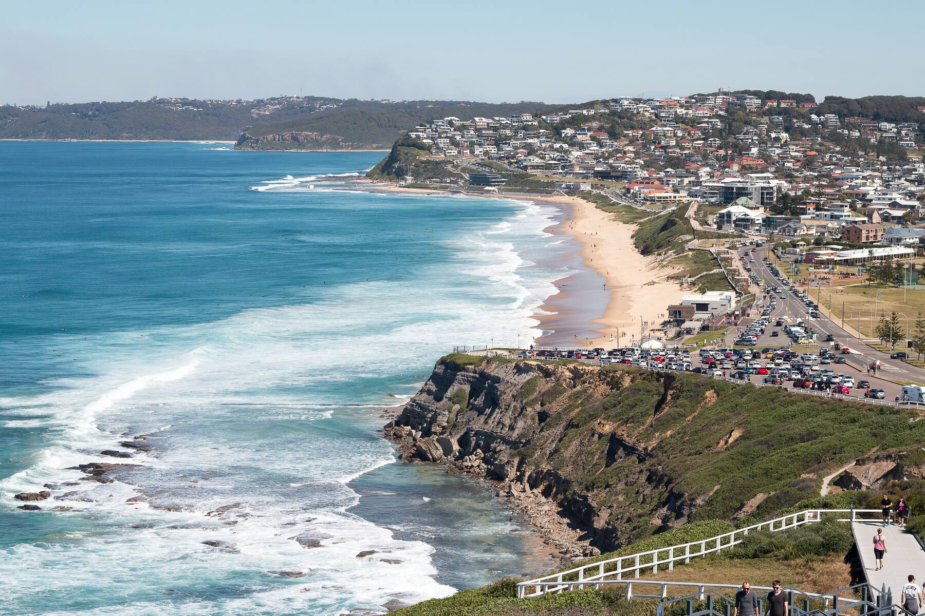 Newcastle beaches from the air