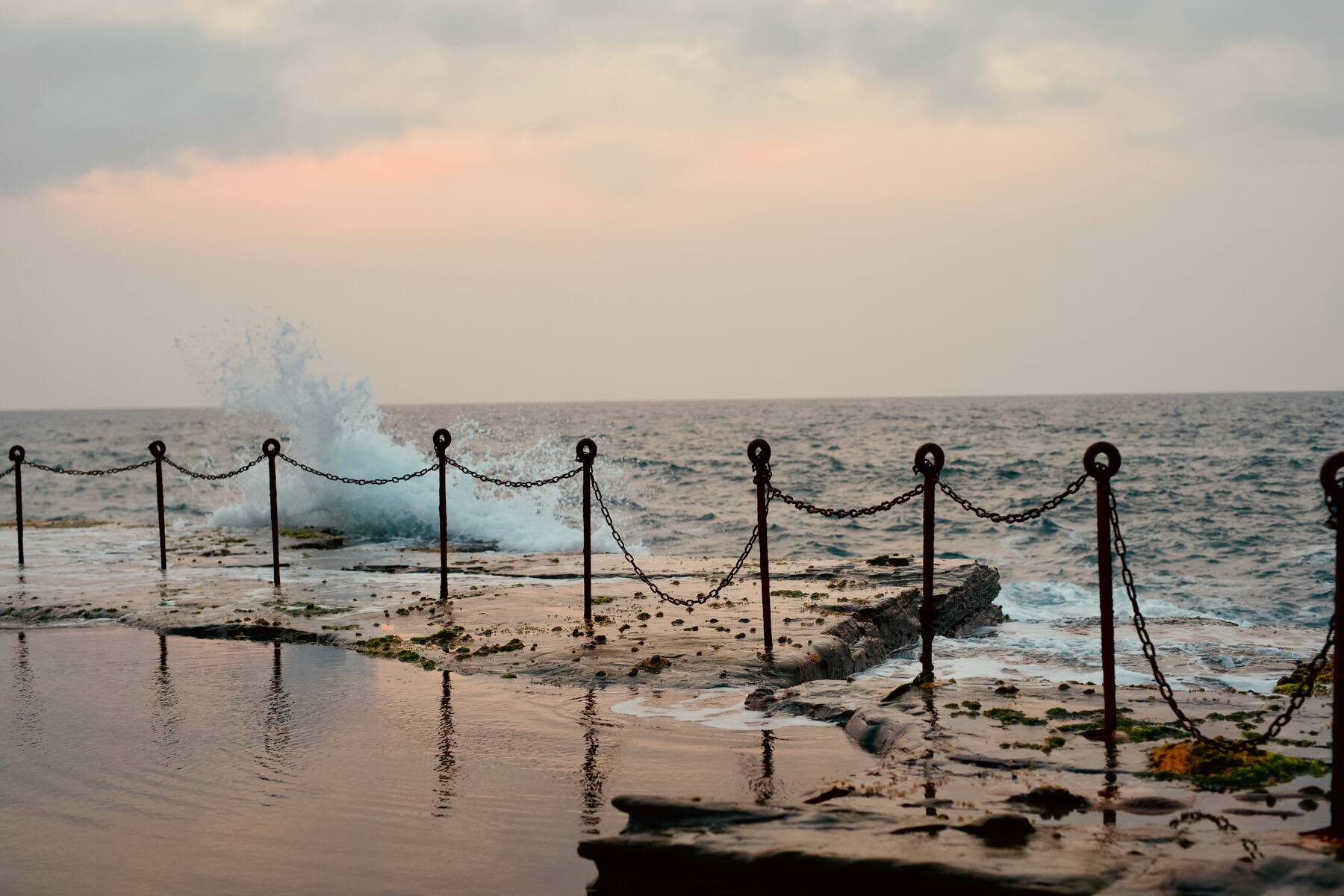 Ocean pool on the Newcastle coast